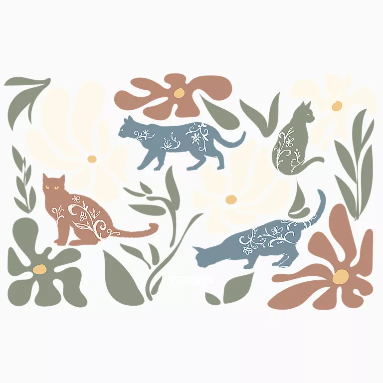 Cat Retro Meow - Image 2