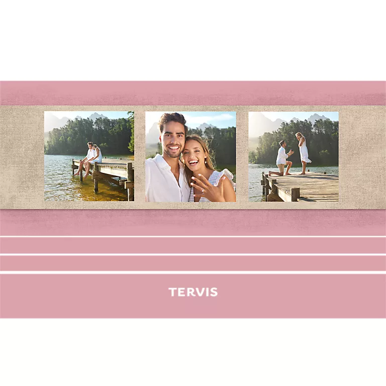 Sand on Pink - 3 Photo Custom Template - Image 2