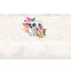 Floral Frame on Wood - 1 Photo Custom Template - Image 2