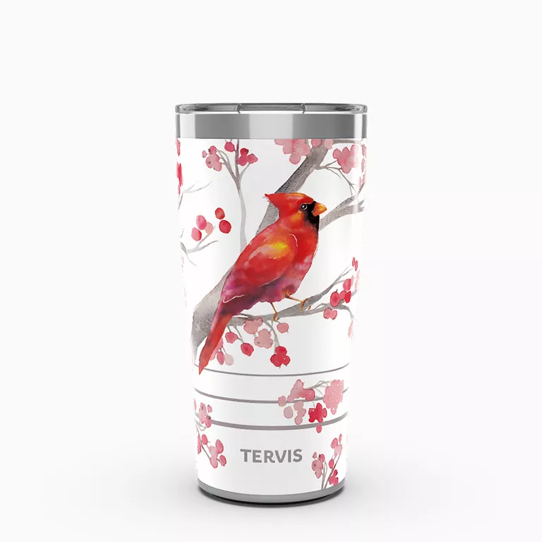 Cardinal and Berry Branches