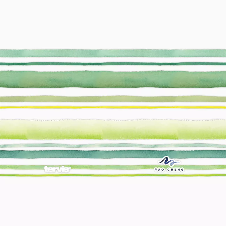 Alternative view of Yao Cheng - Green Blue Stripe