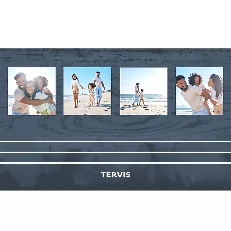 Alternative view of Navy Driftwood - 4 Photo Custom Template