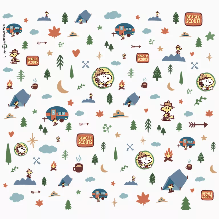 Alternative view of Peanuts™ - Beagle Scouts Camping Collage