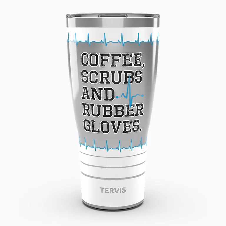 Coffee, Scrubs, and Rubber Gloves
