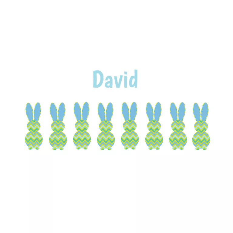 Alternative view of Easter - Green & Blue Bunnies