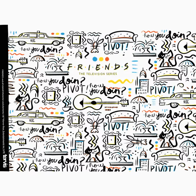 Alternative view of Warner Brothers - Friends Pattern