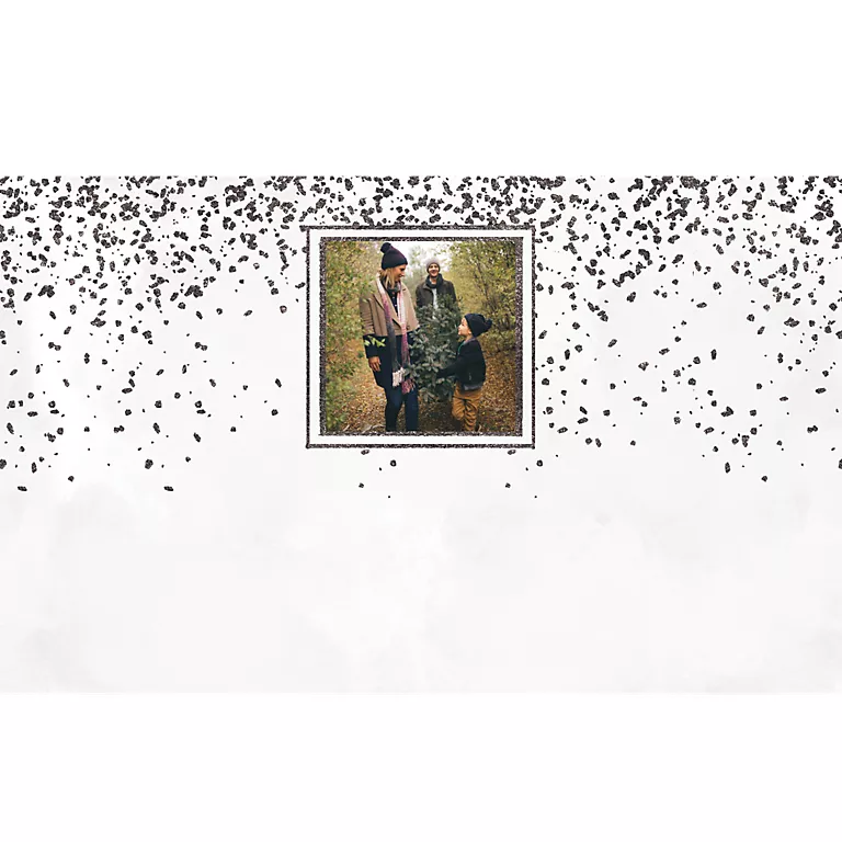 Alternative view of Black Glitter - 1 Photo Custom Template
