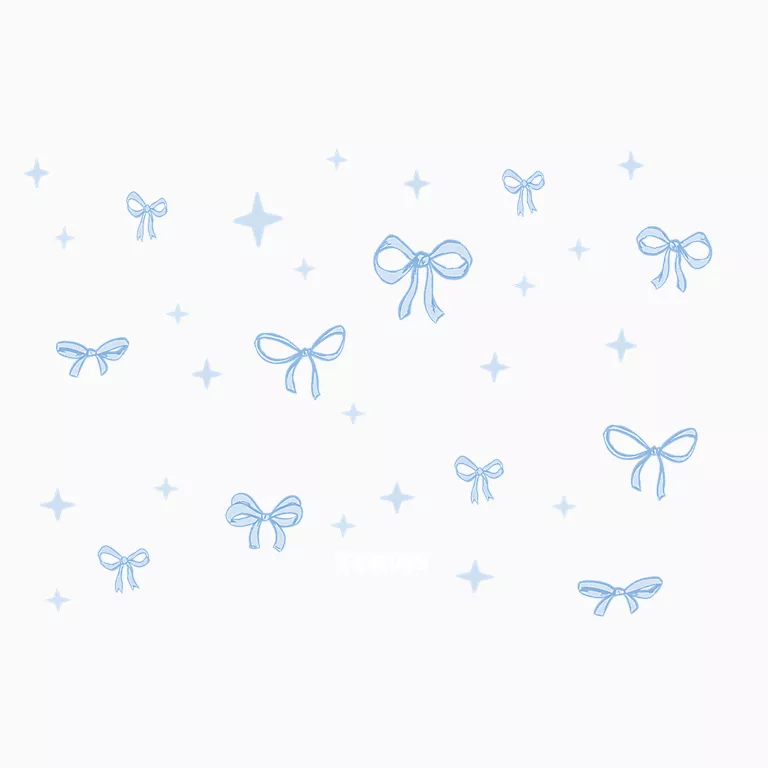 Starlit Bows Blue - Image 2