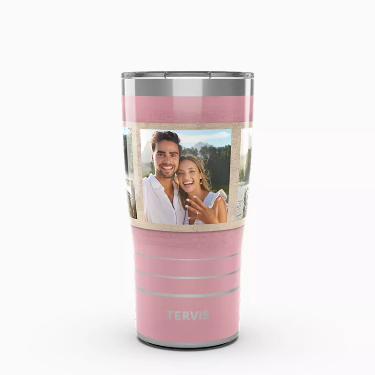 Sand on Pink - 3 Photo Custom Template