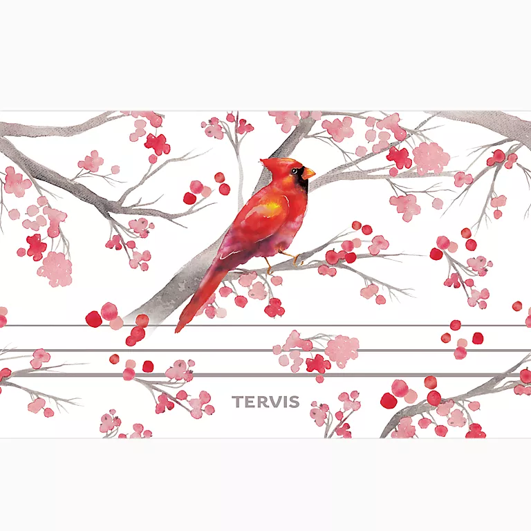 Cardinal and Berry Branches - Image 2