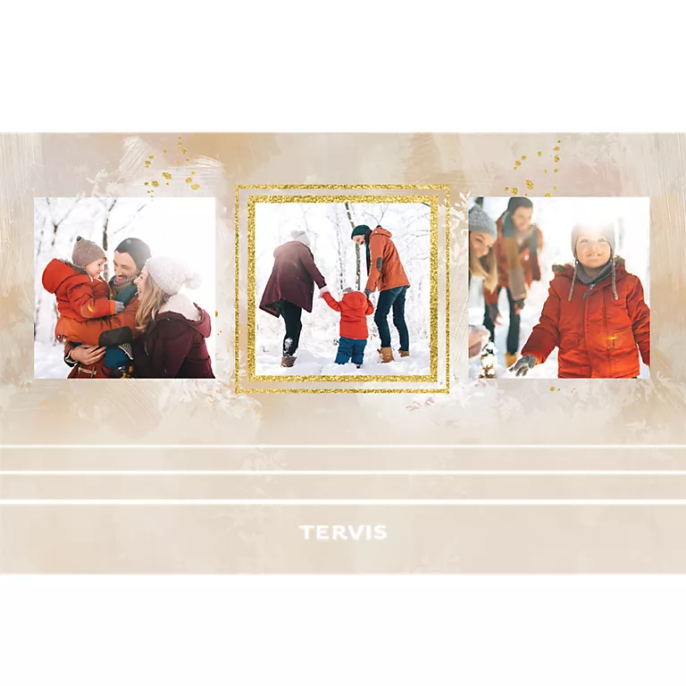 Alternative view of Brushstrokes - 3 Photo Custom Template