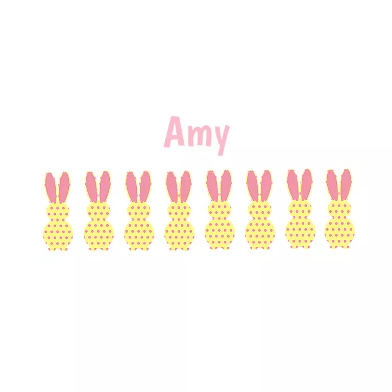 Alternative view of Easter - Pink & Yellow Bunnies