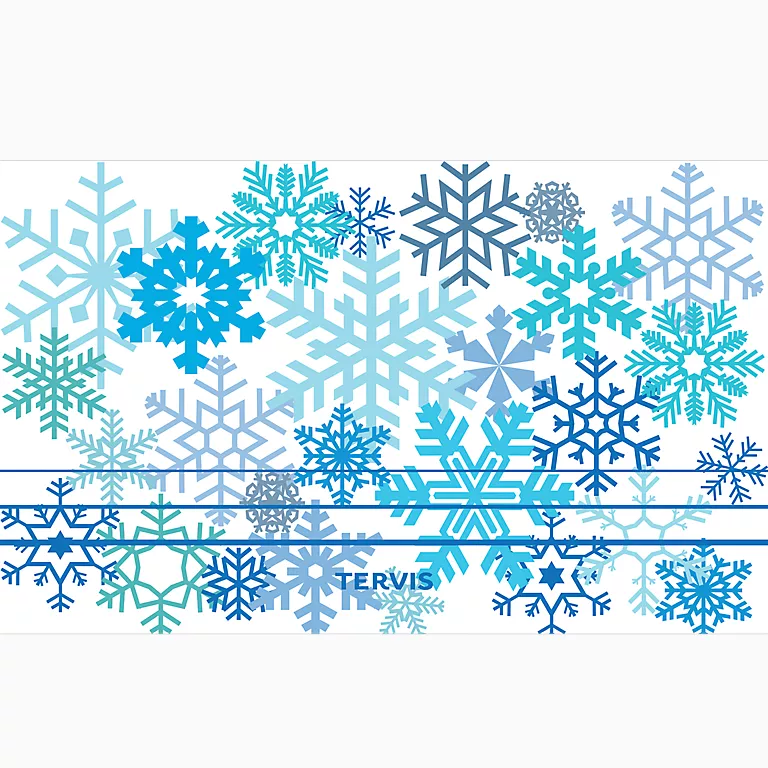 Alternative view of Blue Snowflakes