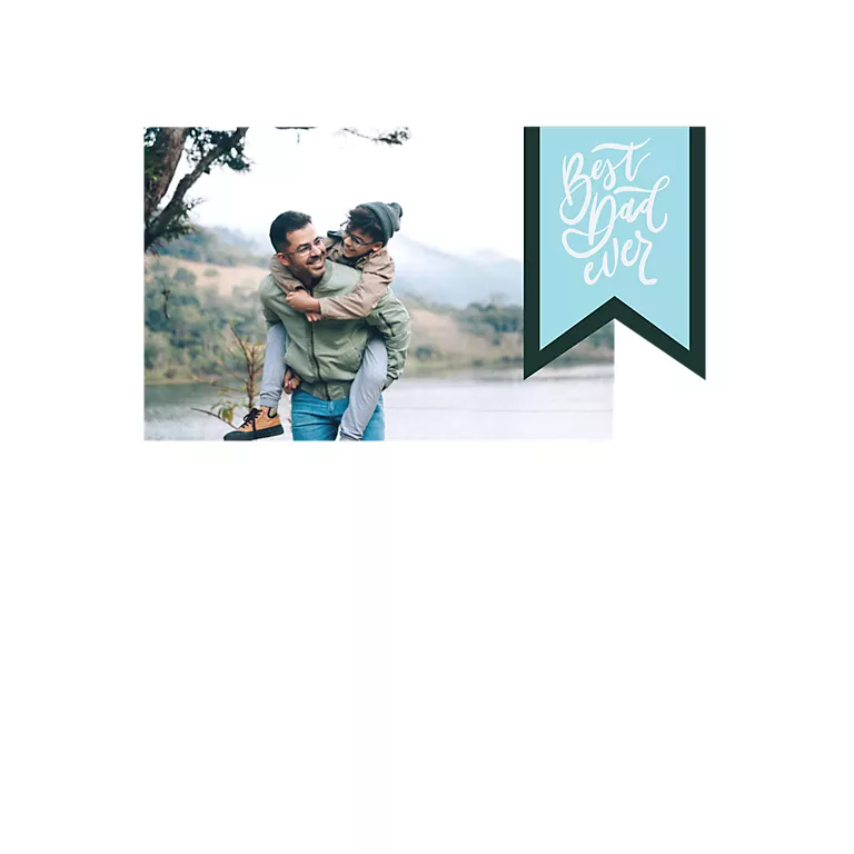 Alternative view of Best Dad Banner
